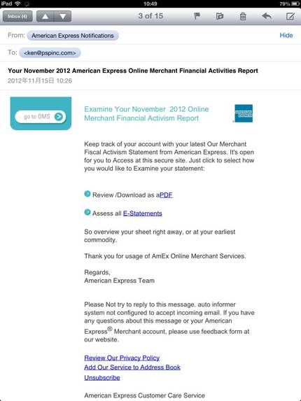 This is a phishing mail...