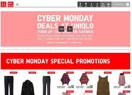 UNIQLO Cyber Monday