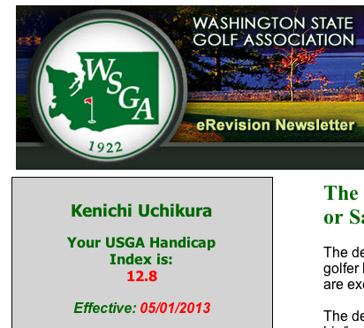 USGA Handicap