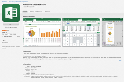 Microsoft Office for iPad