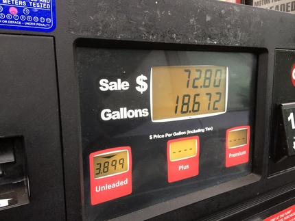 Almost $4 per gallon