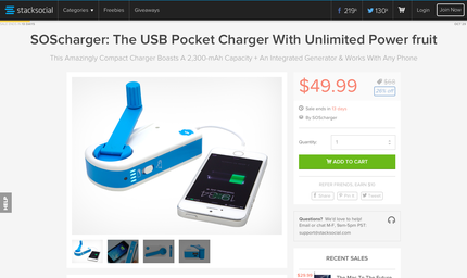 Hand Cranked Charger