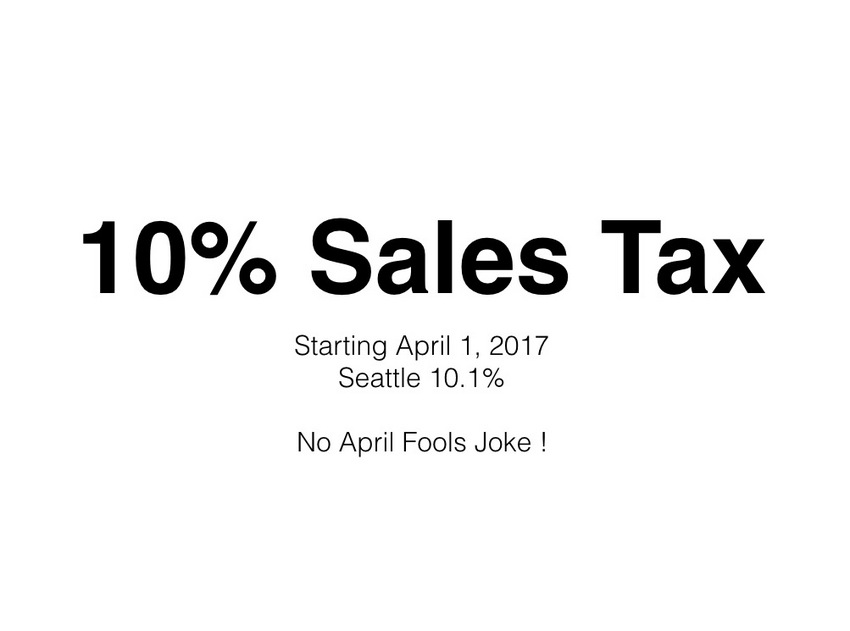 Starting April 1, 2017 ...