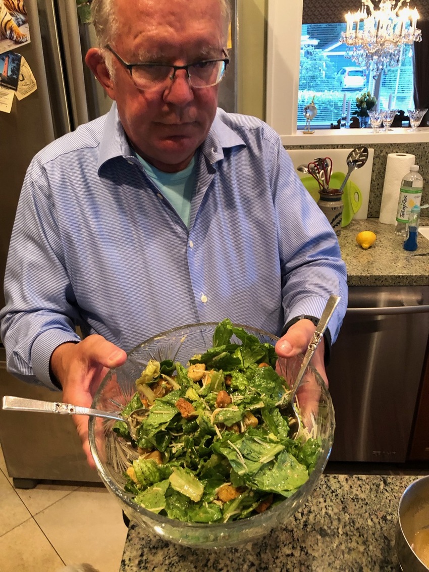 Salad with home made dressing