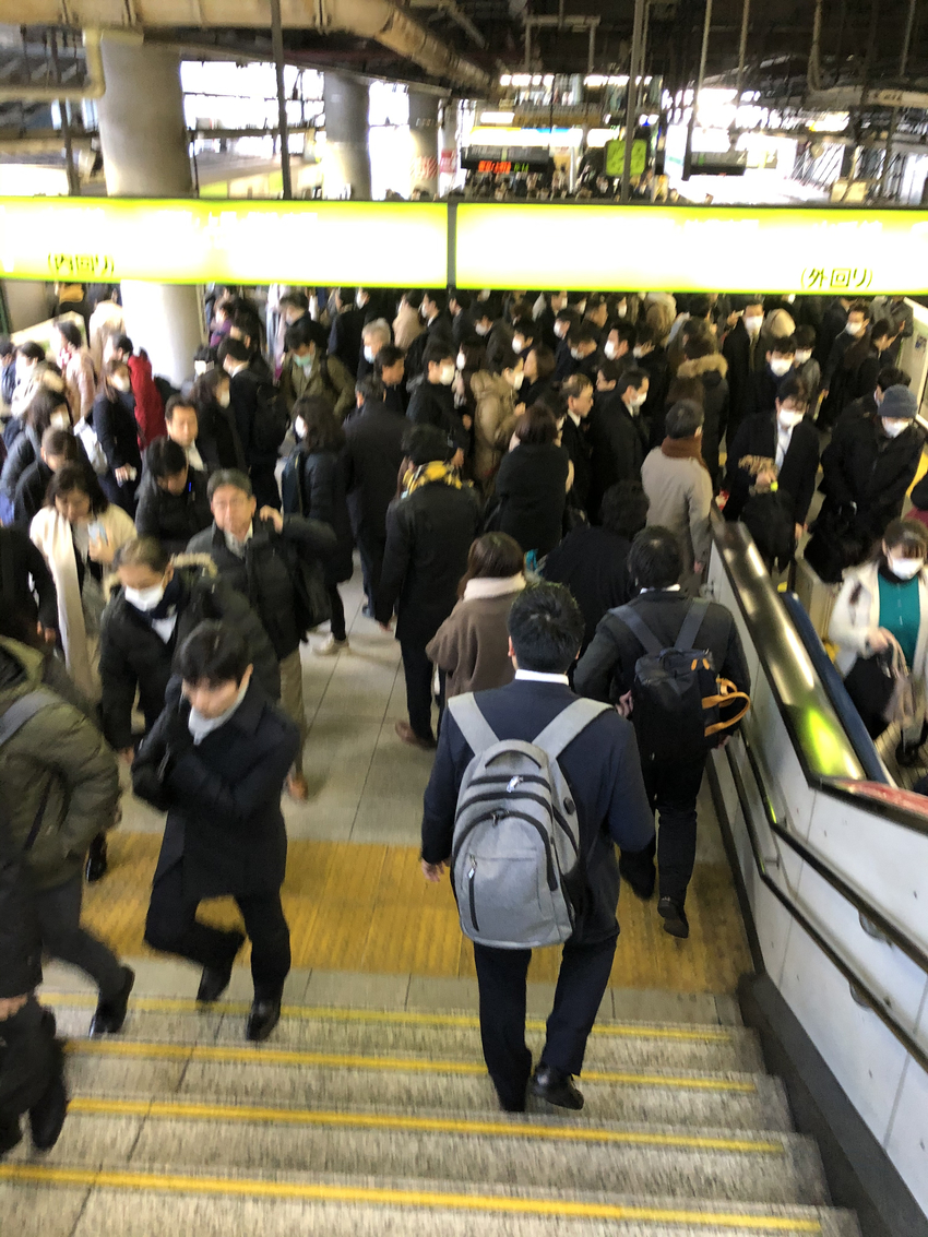 Morning Rush at Japan Rail Sh...