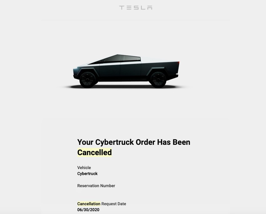 Cybertruck Cancelled!!!