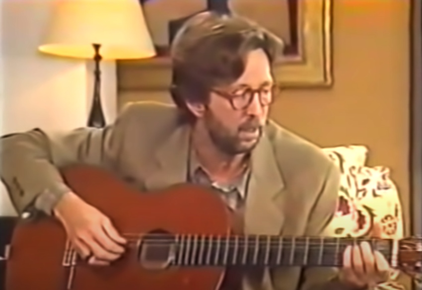 Eric Clapton plays - for the fir...