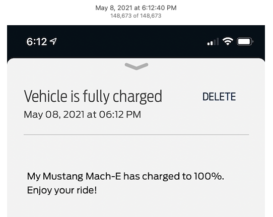 Ford Mustang Mach-e Messag...