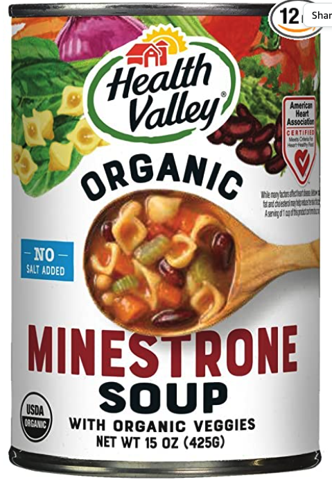 I found a low salt canned soup.