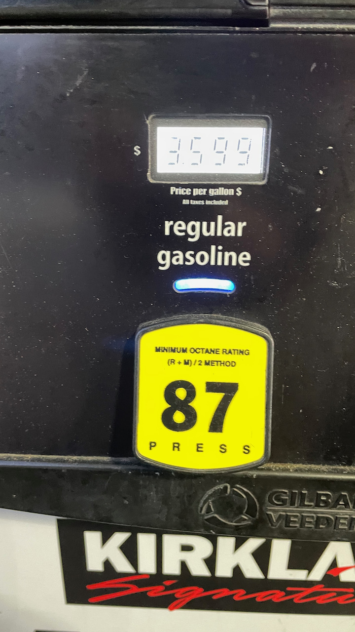 Gasoline Under $4.00
