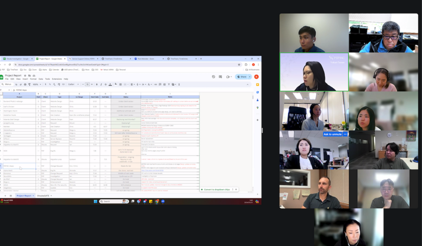 Project Tracking Meeting