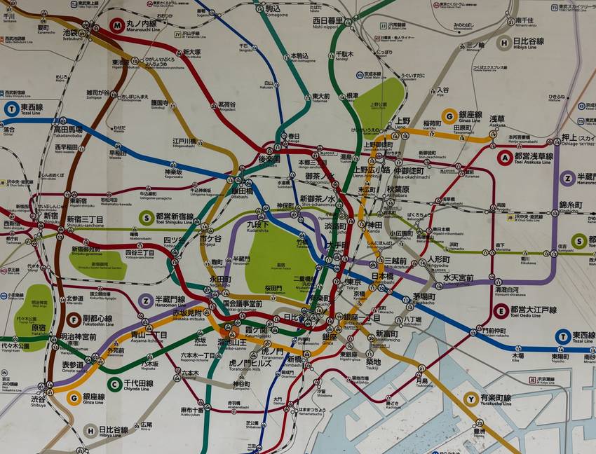 Tokyo Subway Map