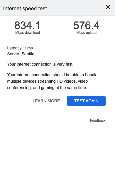 Internet Speed