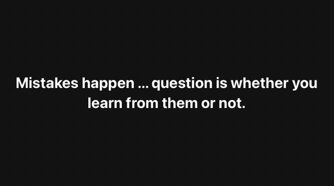 Mistakes Happens