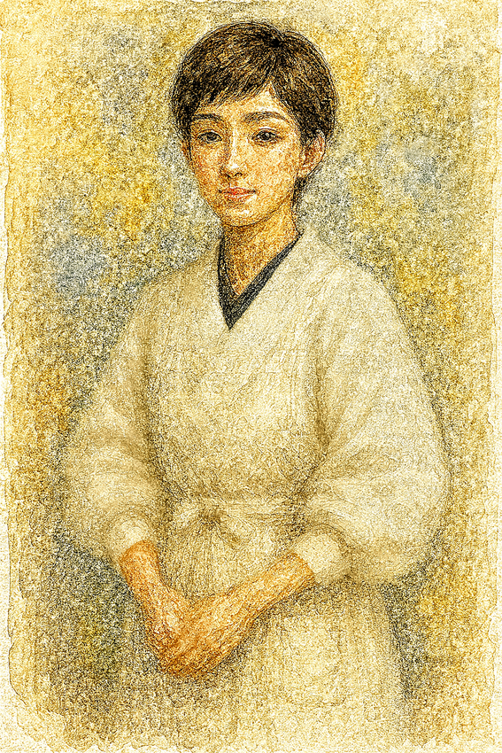 A kappōgi (割烹着)...