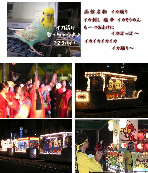 港祭りでイカ踊り♪