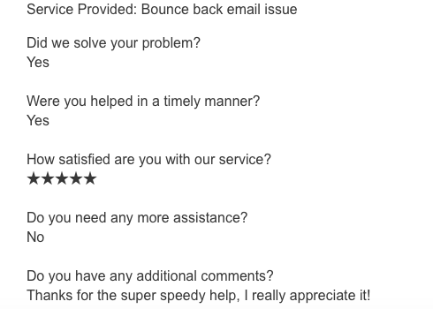 Thank you for being our cust...