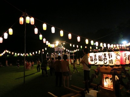 今日は町内会の盆踊り最終日