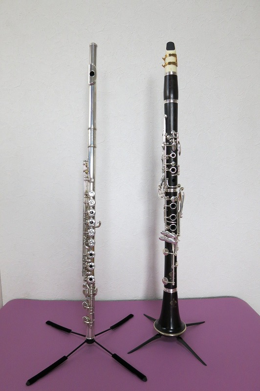 楽器を立てた状態です。