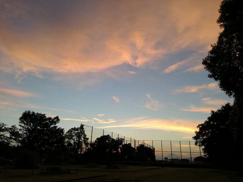 今日の夕焼け