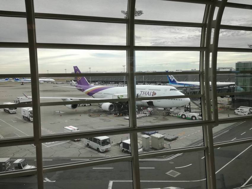 このタイ航空で行ってきます。