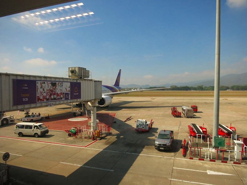 チェンマイ空港 しばしのお別れ...