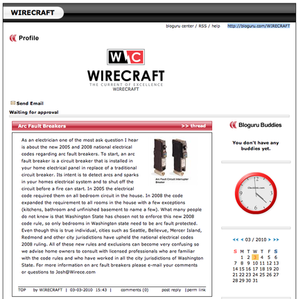 WIRECRAFT opened Bloguru Ac...