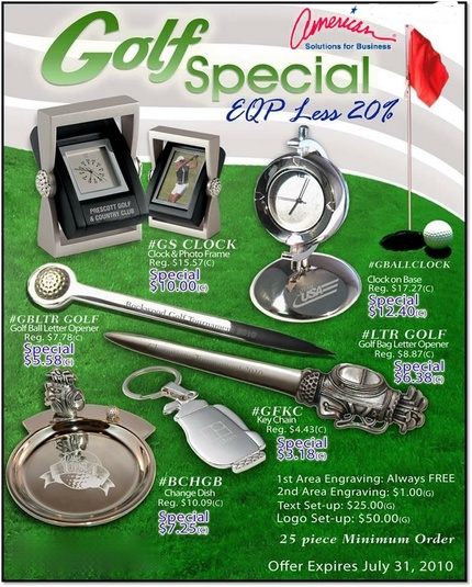 Golf gifts Special through July ...