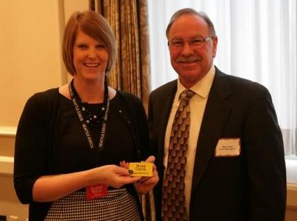 President Valerie Young with ...