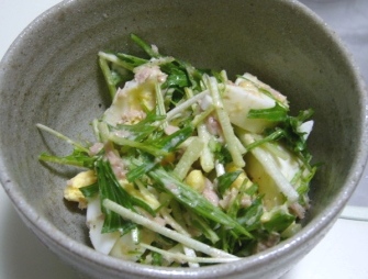 水菜のサラダ