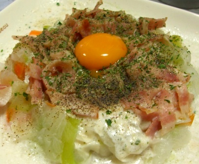ご飯はパスタ風☆