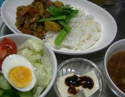 今日の夕飯。かれー。