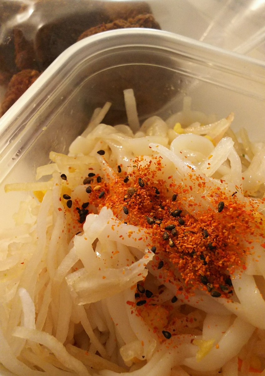 七味とうがらし投入。