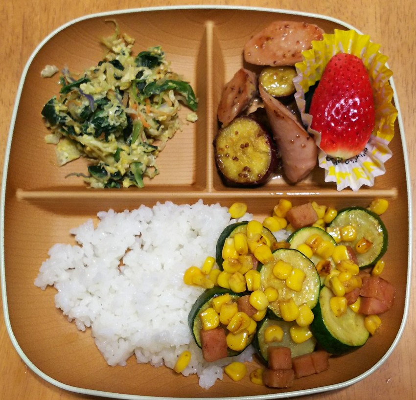 夕飯。ワンプレート。