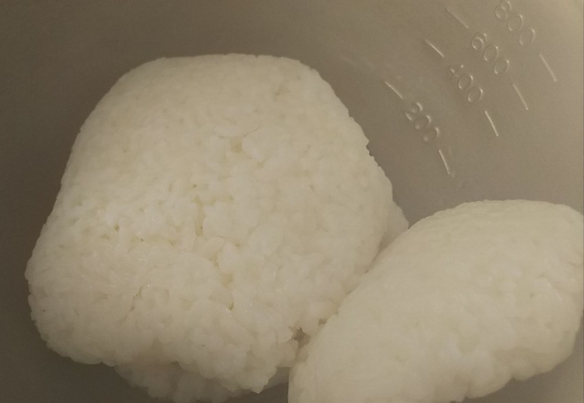 2.5杯程のチンした冷凍ごはん...