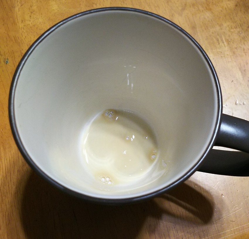 食後のカフェオレ こちらはしっ...