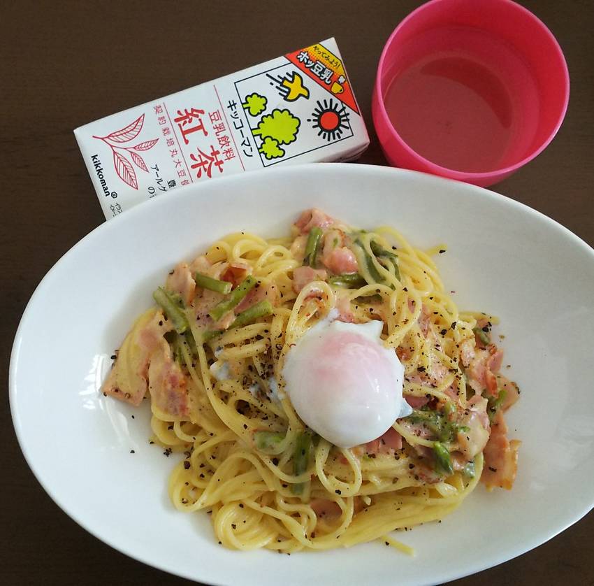 豆乳紅茶と黒豆茶もいただきまし...