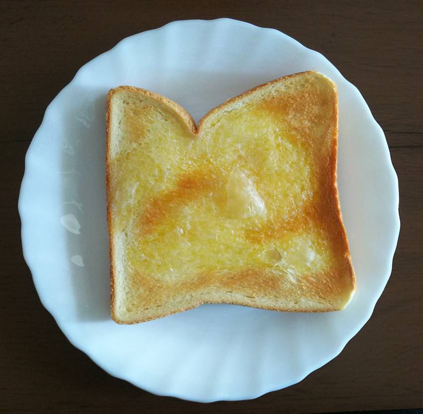 今日のごはん。朝トースト