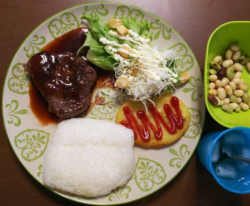 食べてた豆そのまま出した～