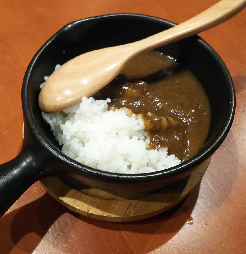 コースのお食事カレー 少しスパ...
