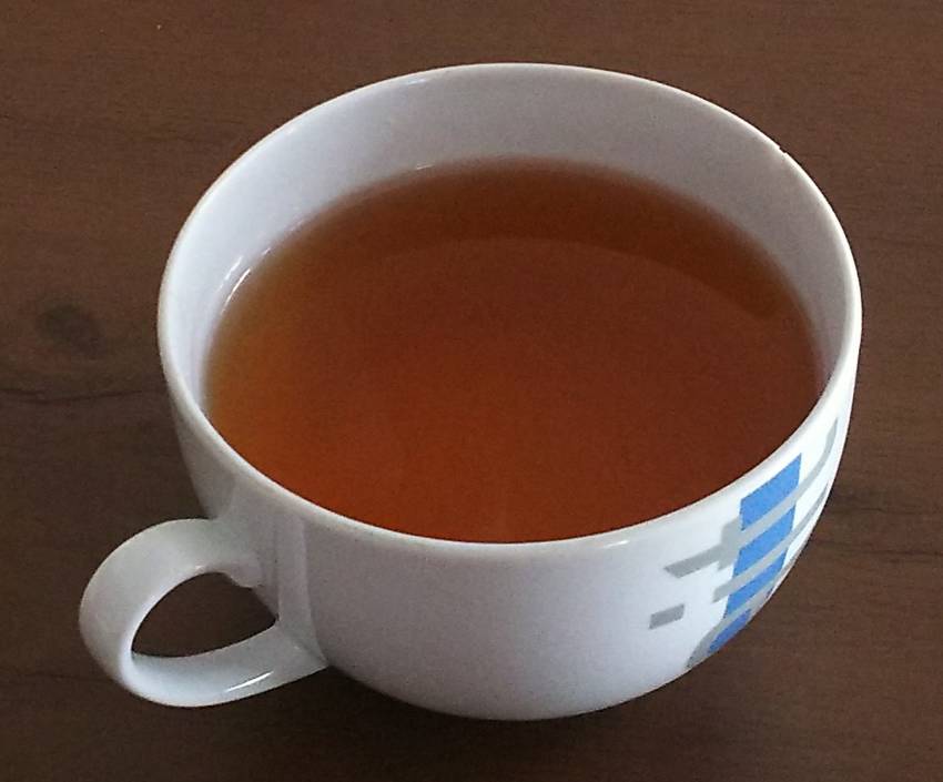 本日のお茶。ほうじ茶