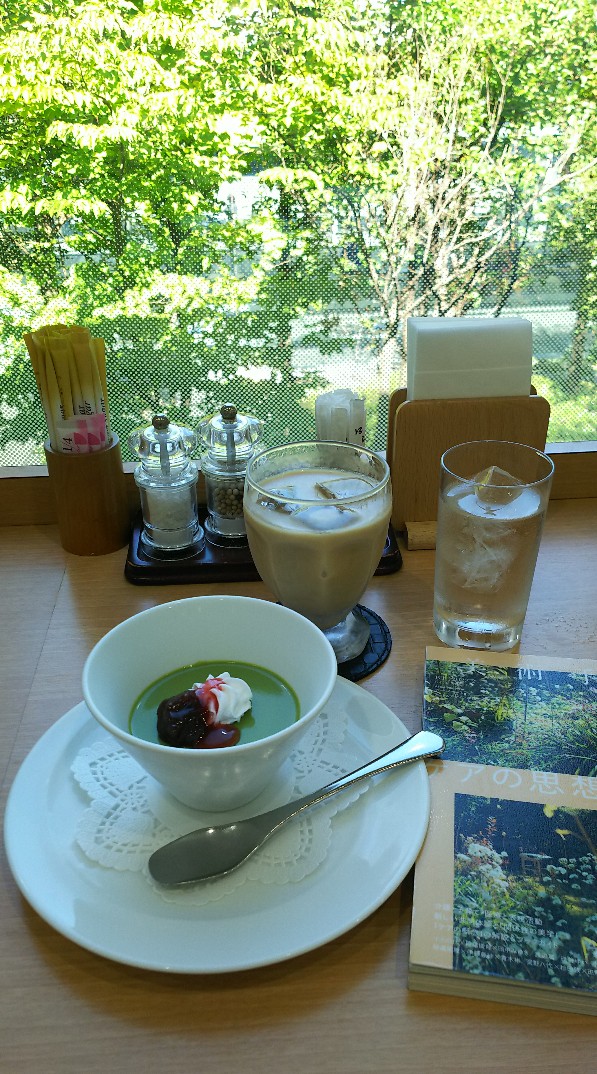 今日のごはん。おやつ抹茶プリン