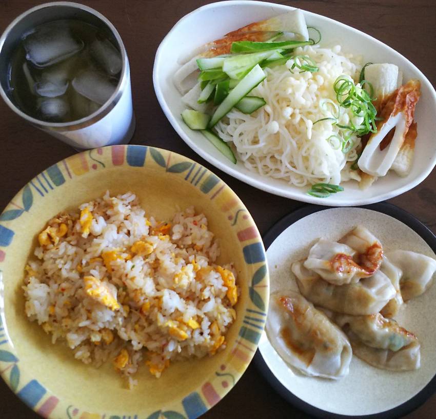 最近のごはん。チャーハンそうめ...