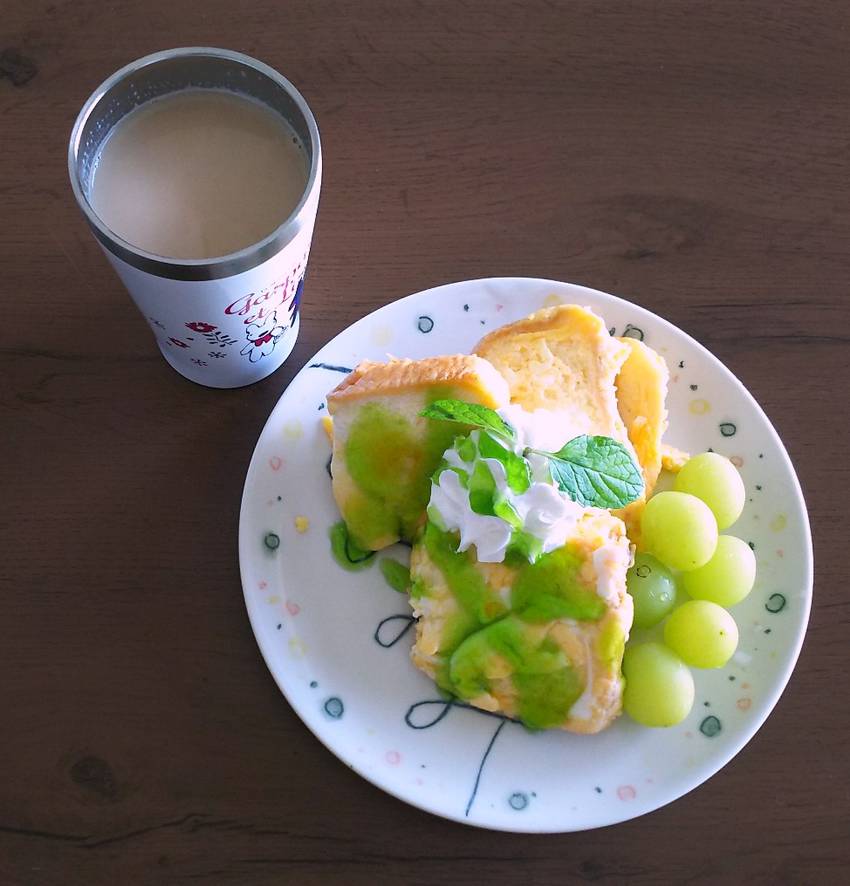 昨日のごはん。朝フレンチトース...