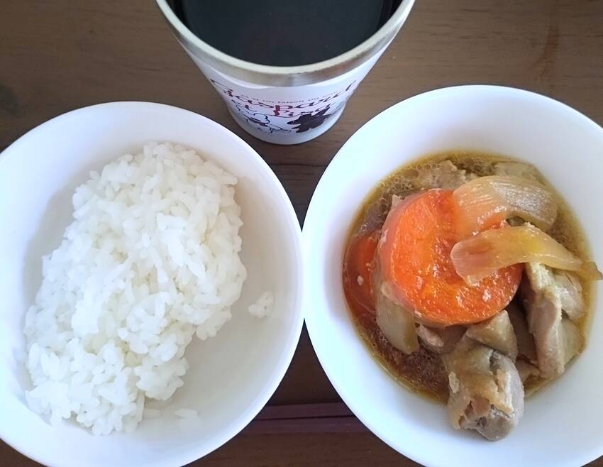 昨日の残りだけど しっかりとご...