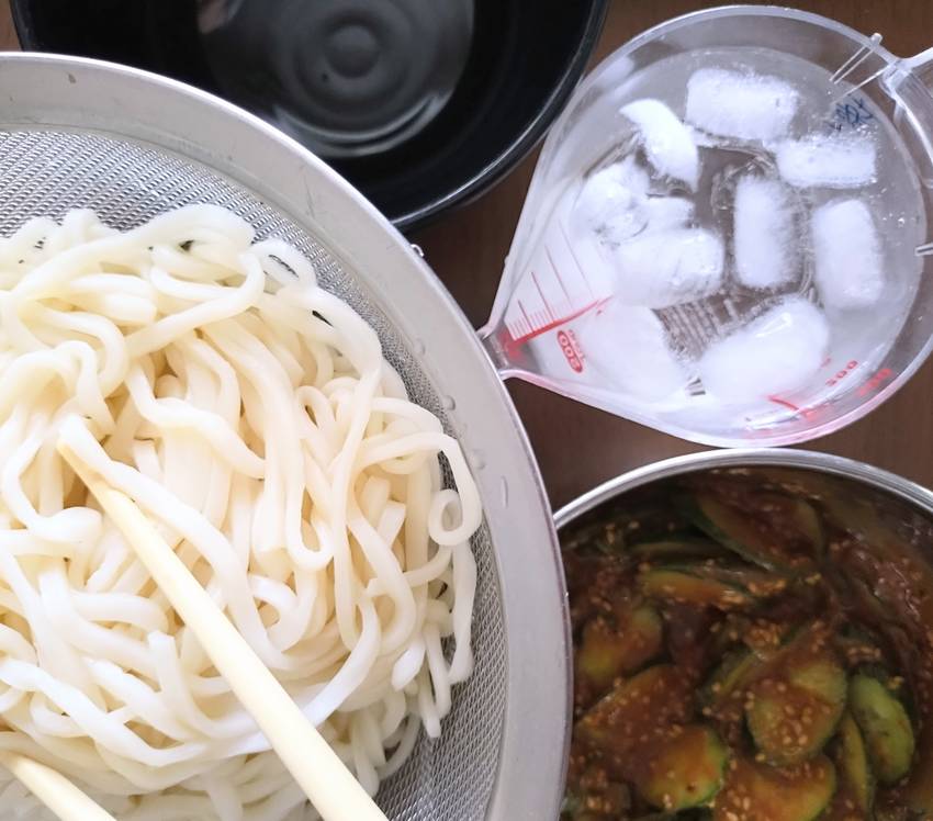 最近のごはん。朝冷や汁