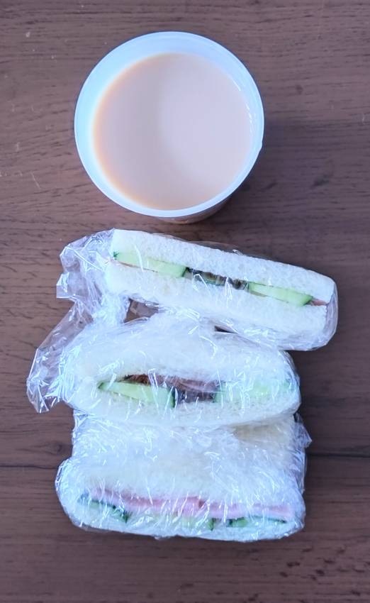 今日のごはん。朝サンド