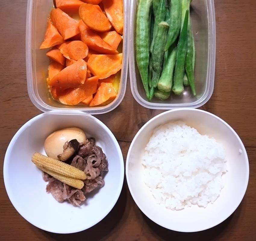 最近のごはん。夕飯煮物茹で物蒸...