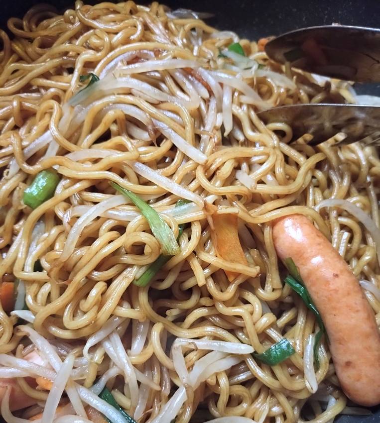最近のごはん。夕飯焼きそば
