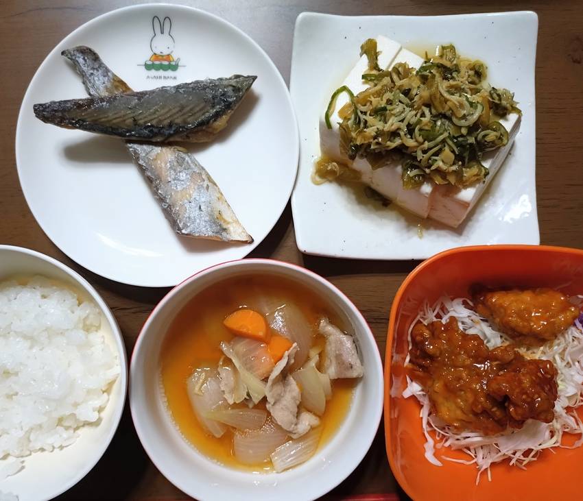 左から サワラの西京味噌焼き ...